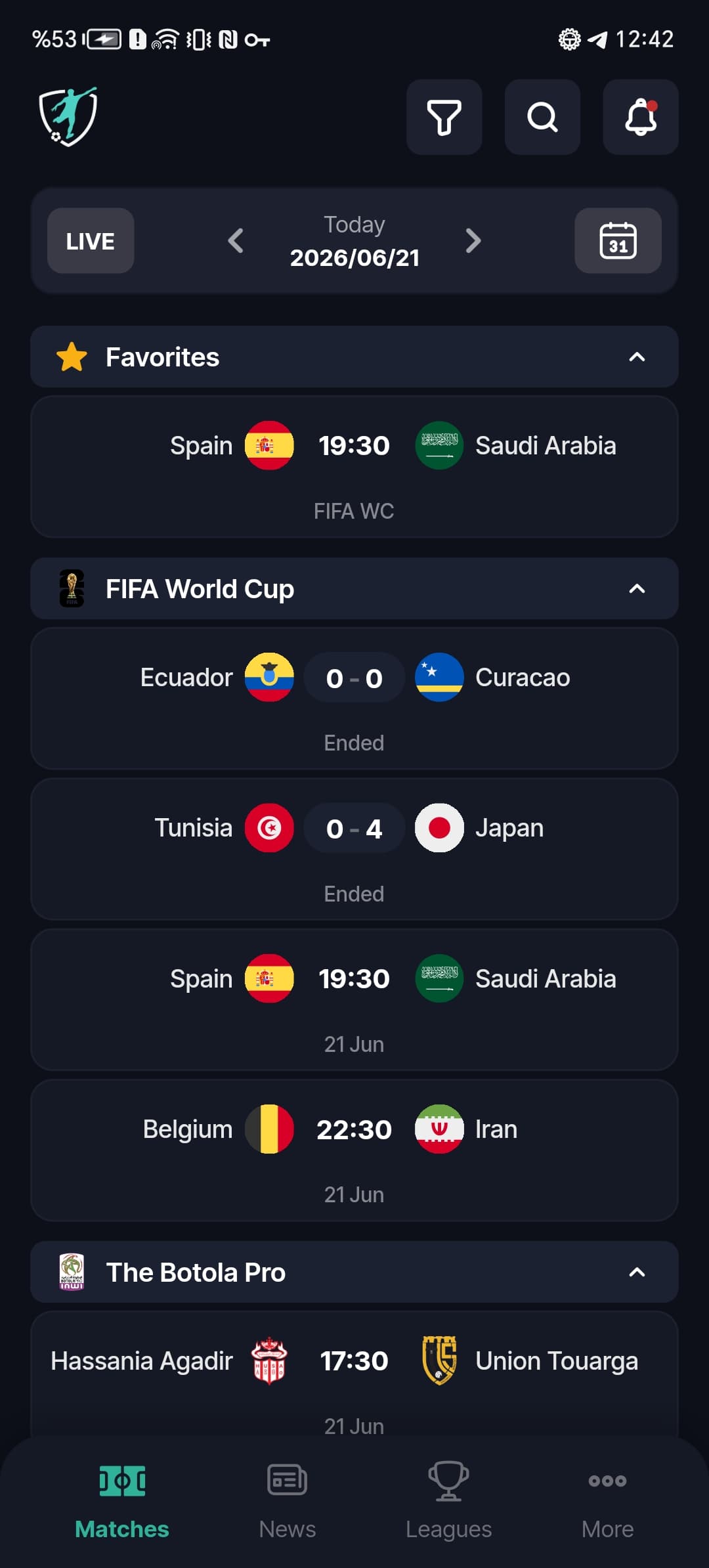 Alostora Daily Matches